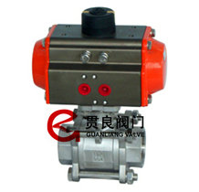 氣動(dòng)螺紋三片式球閥 氣動(dòng)螺紋三片式球閥